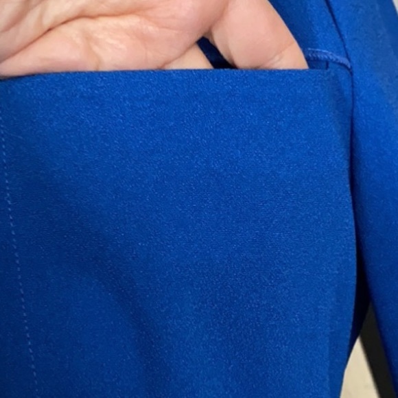 Tara Jarmon midi dress in bleu gitane size 36 European - Picture 4 of 12